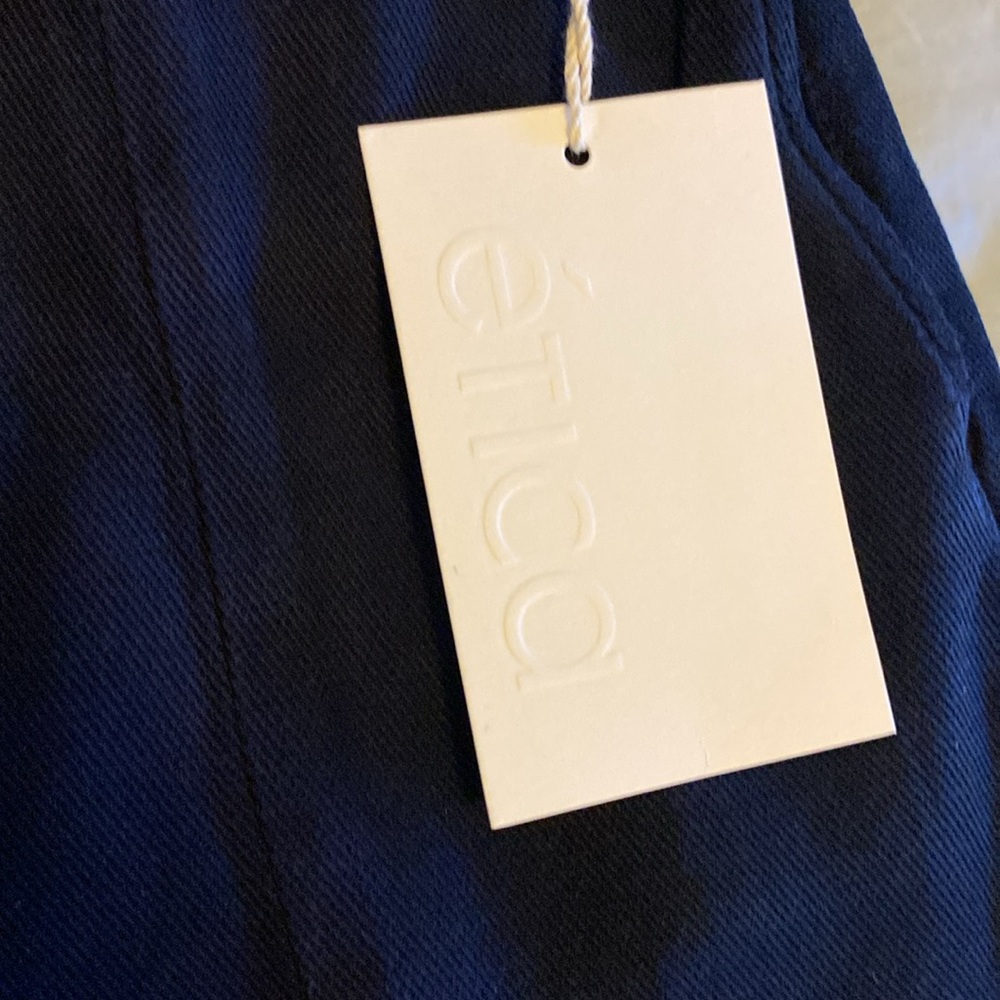 NWT Etica Anthropologie Wide Leg Slit Denim - Picture 4 of 8